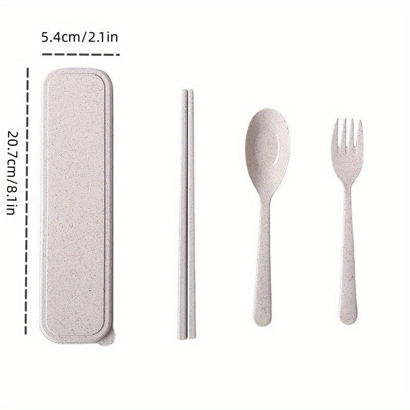 1pc of Portable Tableware Suit, Including Chopsticks, Forks and Spoons
