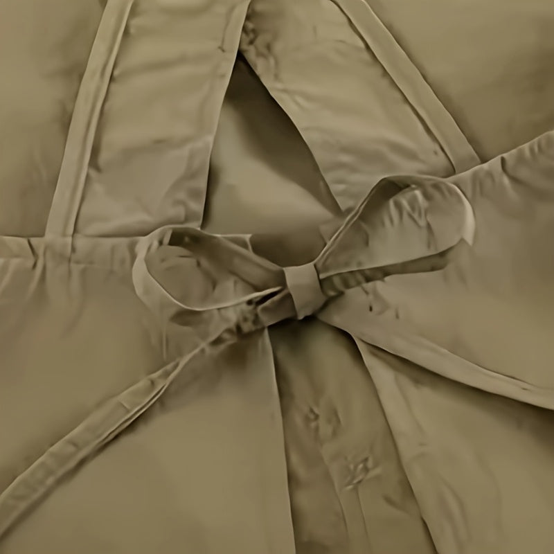 New Style Cross-Back Sleeveless Apron, Simple Home Kitchen Cooking Workwear, Specially Designed for Restaurant Use, Chef'S Apron.