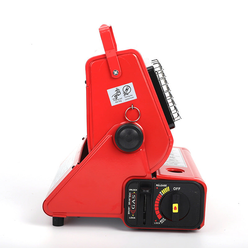 Stay Warm Outdoors with this Portable Dual-Use Liquefied Gas Mini Tent Heater Fireplace!