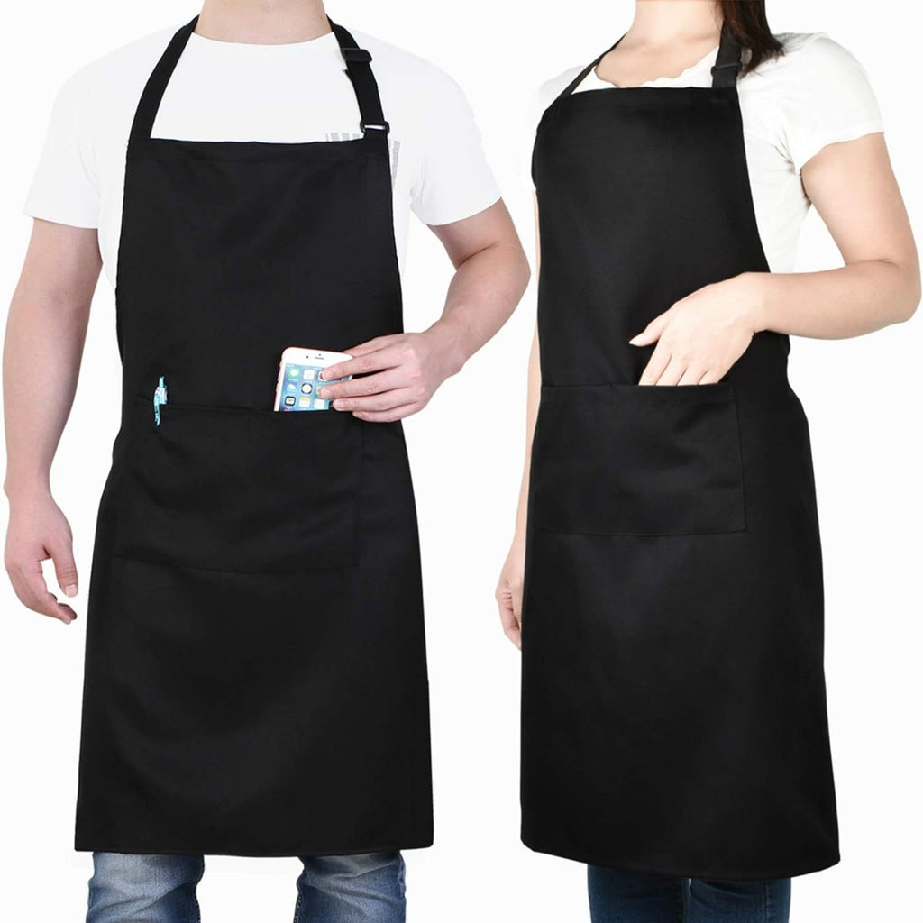 Adjustable Professional Chef Apron with Pockets - Durable Polyester, Lightweight & Breathable - Perfect for Cooking, Grilling, and Baking - Unisex Design for Men and Women, Baking Essentials|Professional Chef Style|Durable Apro