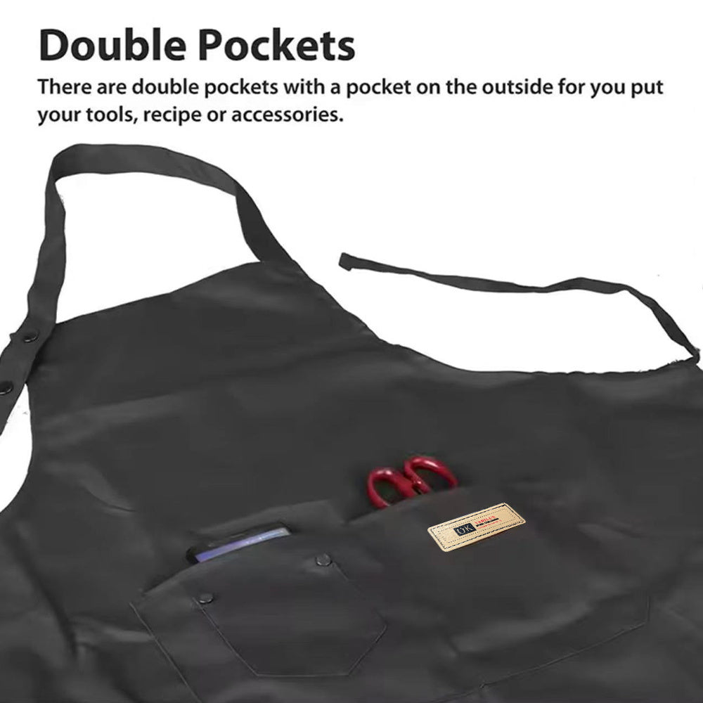 1pc, Apron Cooking Clothes Fashionable New Fabric Chefs Uniform Breathable Kitchen Cooking Household Adult Oil Resistant Work All Seasons Catering Filipina Food Service Clothe Gardening Painting, Baking with Ldeal for Holidays Christmas Halloween