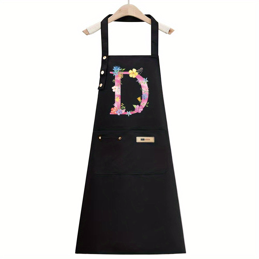 1pc, Apron Cooking Clothes Fashionable New Fabric Chefs Uniform Breathable Kitchen Cooking Household Adult Oil Resistant Work All Seasons Catering Filipina Food Service Clothe Gardening Painting, Baking with Ldeal for Holidays Christmas Halloween
