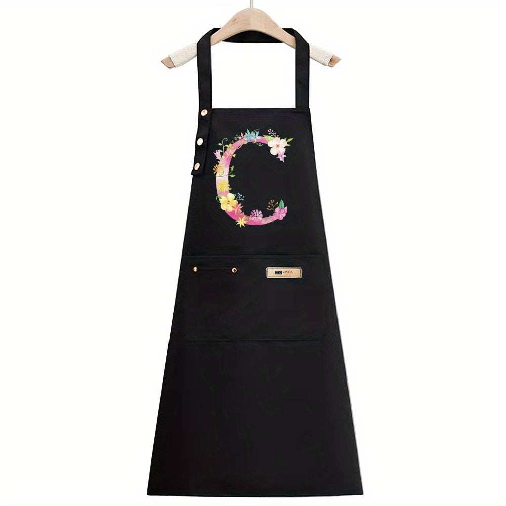 1pc, Apron Cooking Clothes Fashionable New Fabric Chefs Uniform Breathable Kitchen Cooking Household Adult Oil Resistant Work All Seasons Catering Filipina Food Service Clothe Gardening Painting, Baking with Ldeal for Holidays Christmas Halloween