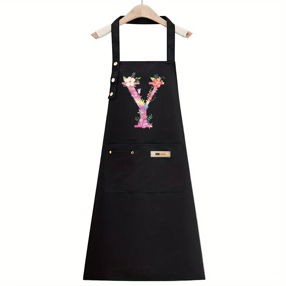 1pc, Apron Cooking Clothes Fashionable New Fabric Chefs Uniform Breathable Kitchen Cooking Household Adult Oil Resistant Work All Seasons Catering Filipina Food Service Clothe Gardening Painting, Baking with Ldeal for Holidays Christmas Halloween