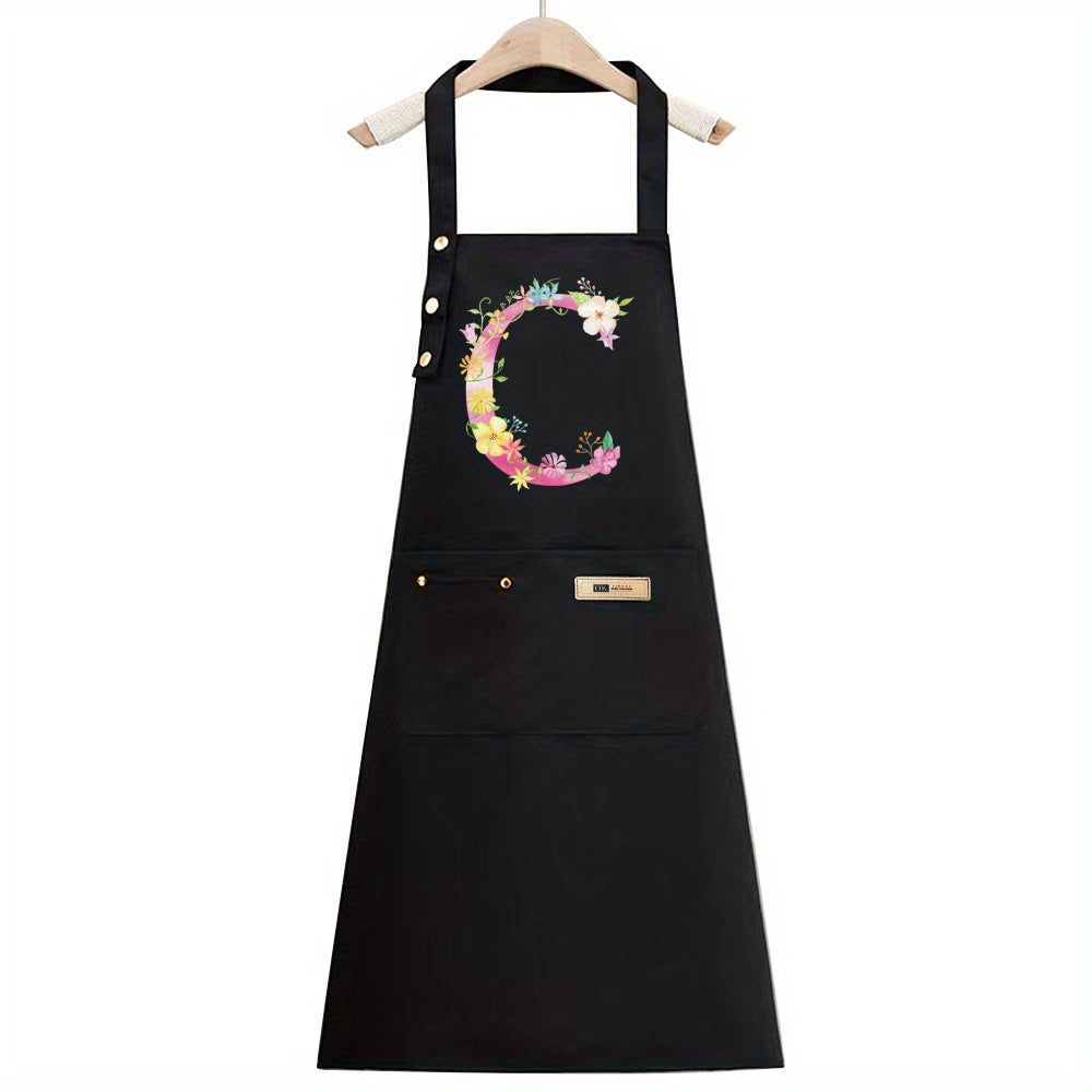 1pc, Apron Cooking Clothes Fashionable New Fabric Chefs Uniform Breathable Kitchen Cooking Household Adult Oil Resistant Work All Seasons Catering Filipina Food Service Clothe Gardening Painting, Baking with Ldeal for Holidays Christmas Halloween