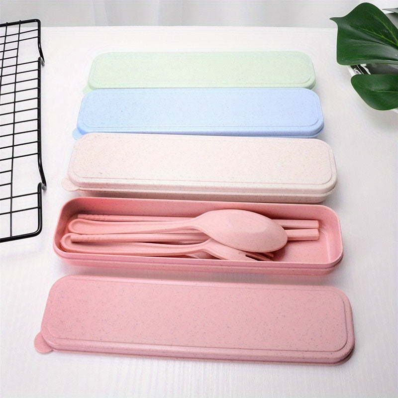 1pc of Portable Tableware Suit, Including Chopsticks, Forks and Spoons