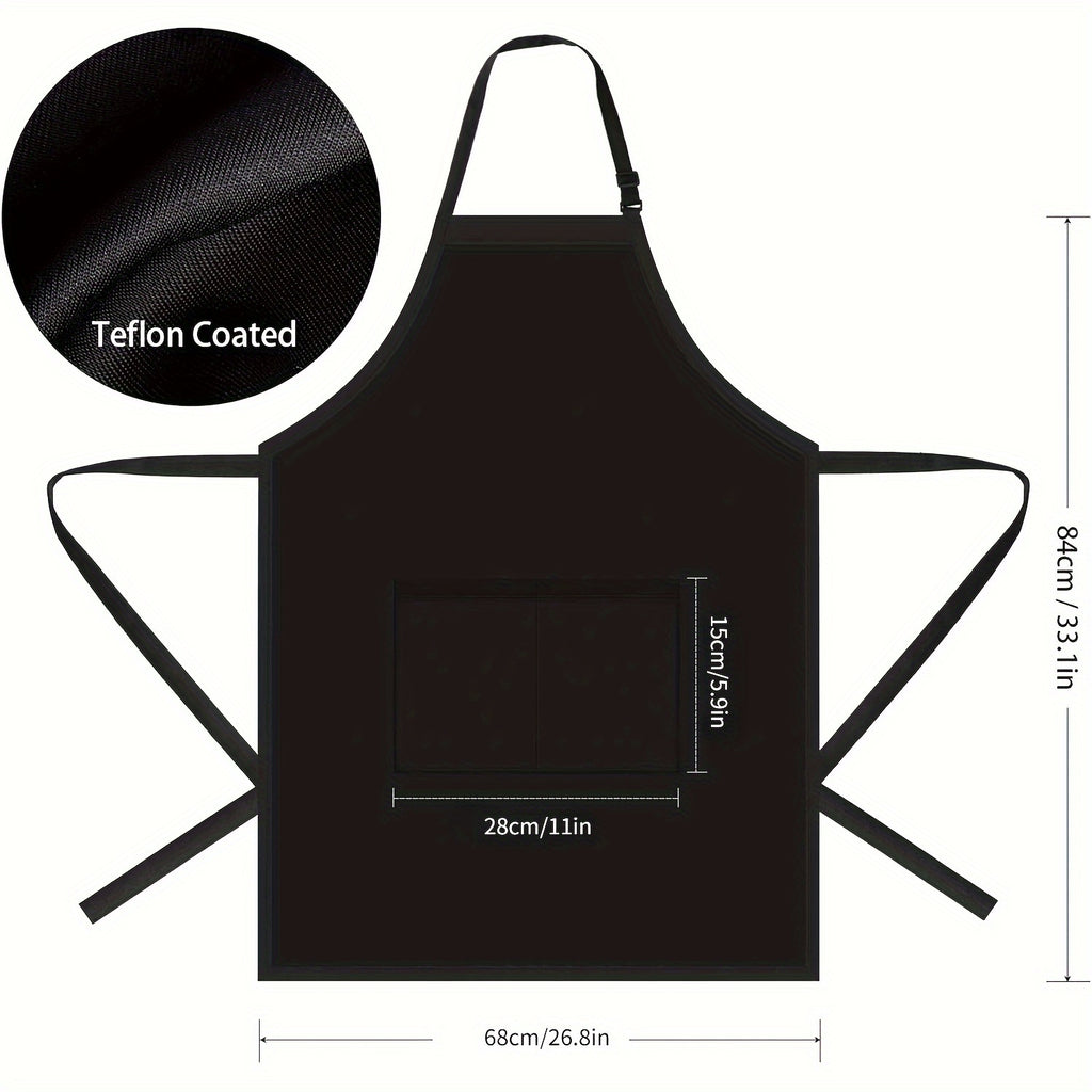 Adjustable Professional Chef Apron with Pockets - Durable Polyester, Lightweight & Breathable - Perfect for Cooking, Grilling, and Baking - Unisex Design for Men and Women, Baking Essentials|Professional Chef Style|Durable Apro