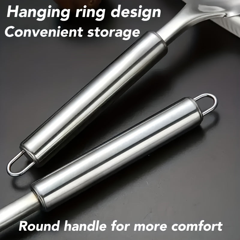 YUHUPHYLLIC Stainless steel kitchen utensils, multi-purpose cooking tools, including soup spoons and spatulas, suitable for home, restaurants, restaurants, home cooks essential cooking tools