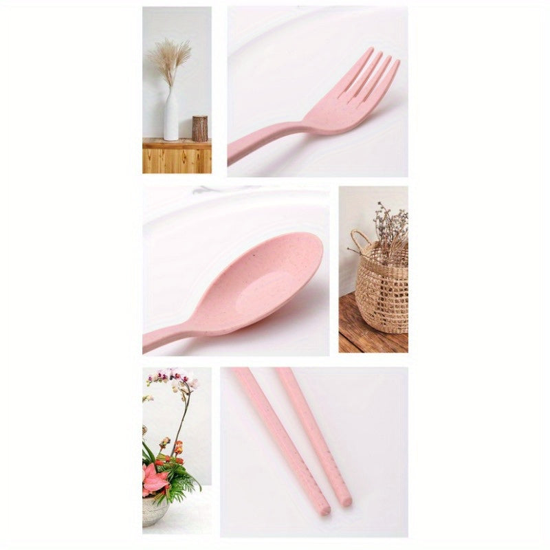 1pc of Portable Tableware Suit, Including Chopsticks, Forks and Spoons