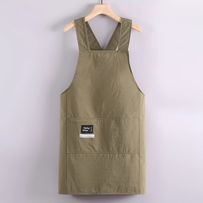 New Style Cross-Back Sleeveless Apron, Simple Home Kitchen Cooking Workwear, Specially Designed for Restaurant Use, Chef'S Apron.