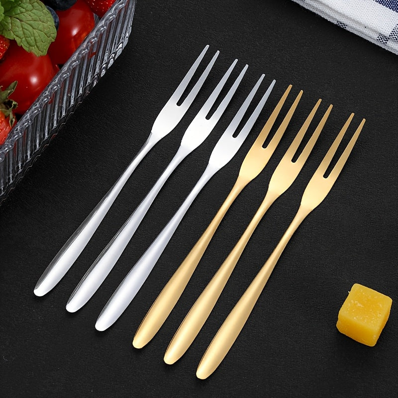5\u002F6\u002F10pcs Multi-Sized Stainless Steel Fruit Forks