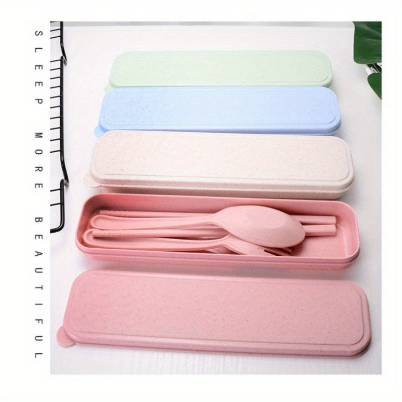 1pc of Portable Tableware Suit, Including Chopsticks, Forks and Spoons