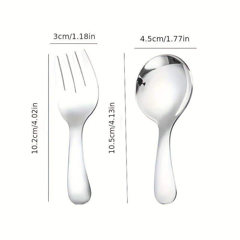 Mini Spoon and Fork, Portable Tableware for Outdoor Camping, Hiking, Lunch, Camping Cooking - Durable Tablewar